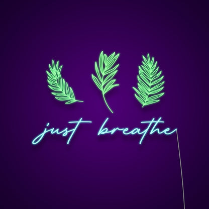 Just Breathe Led Neon Signs Wall Art | Shineneon