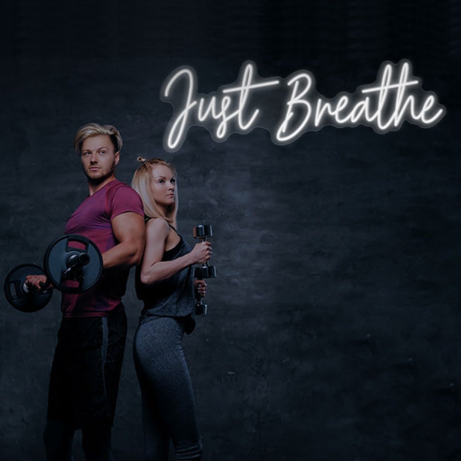 Just Breathe Neon Wall Sign | Shineneon