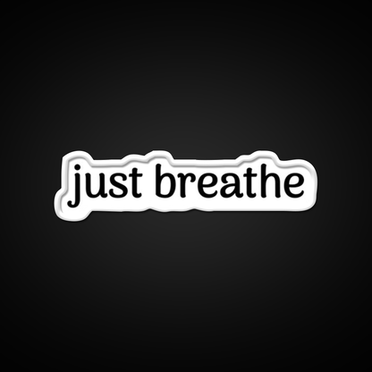 Just Breathe Yoga Quotes Yoga Led Neon Sign For Wellness Space Rgb Color