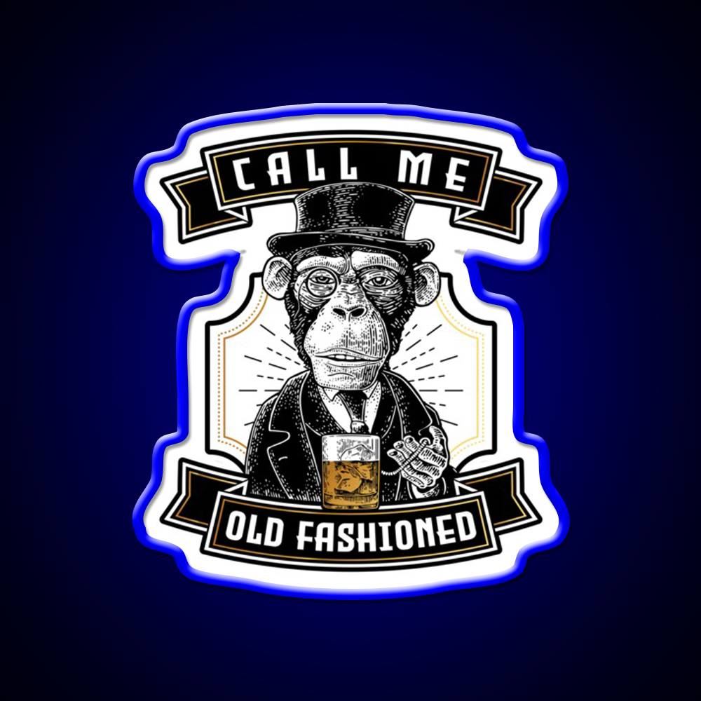 Just Call Me Old Fashioned Whiskey Cocktail Bar Decor Led Neon Sign Rgb Color - LED neon sign view 5
