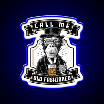 Just Call Me Old Fashioned Whiskey Cocktail Bar Decor Led Neon Sign Rgb Color - LED neon sign view 5