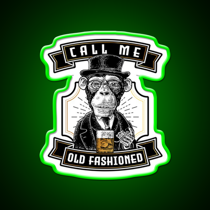 Just Call Me Old Fashioned Whiskey Cocktail Bar Decor Led Neon Sign Rgb Color - LED neon sign view 8