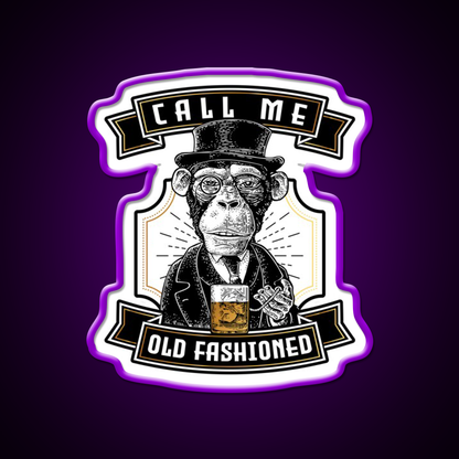 Just Call Me Old Fashioned Whiskey Cocktail Bar Decor Led Neon Sign Rgb Color - LED neon sign view 9
