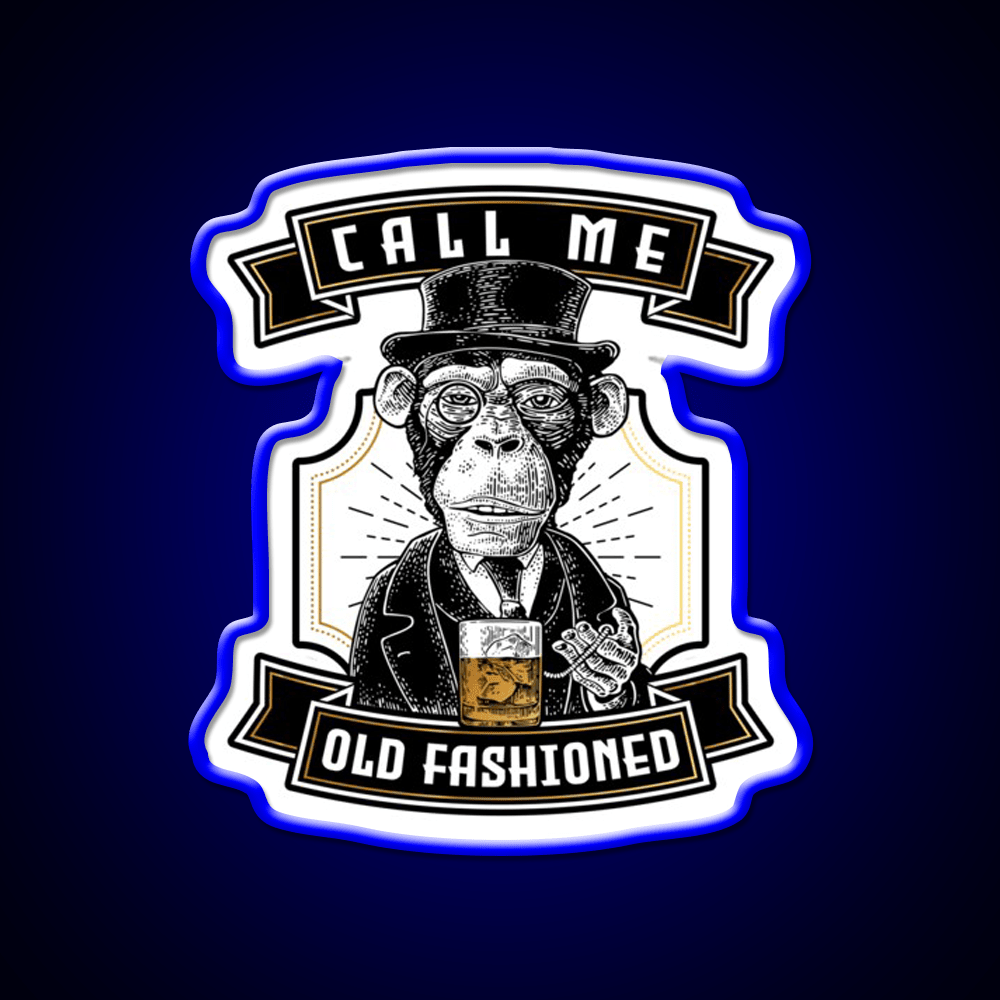 Just Call Me Old Fashioned Whiskey Cocktail Bar Decor Led Neon Sign Rgb Color - Shineneon