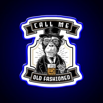 Just Call Me Old Fashioned Whiskey Cocktail Bar Decor Led Neon Sign Rgb Color - Shineneon