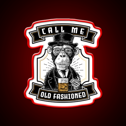 Just Call Me Old Fashioned Whiskey Cocktail Bar Decor Led Neon Sign Rgb Color - Shineneon