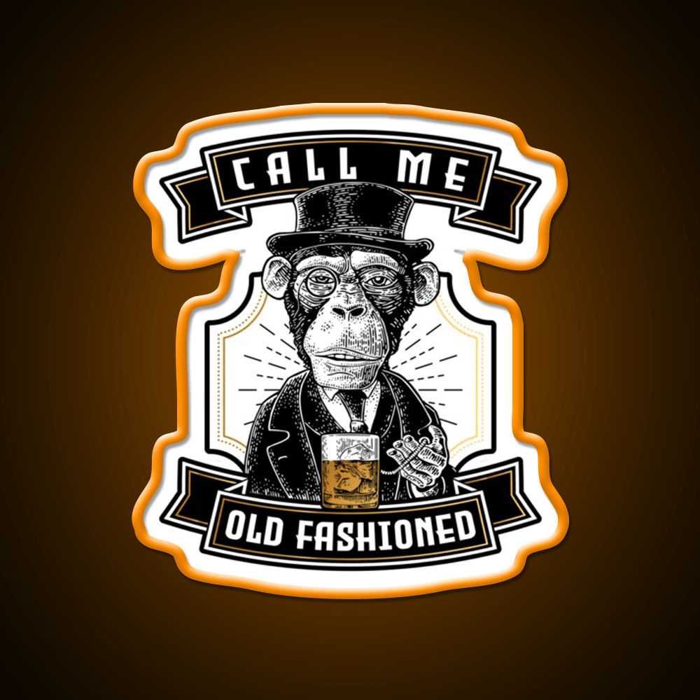 Just Call Me Old Fashioned Whiskey Cocktail Bar Decor Led Neon Sign Rgb Color - Shineneon