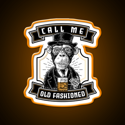 Just Call Me Old Fashioned Whiskey Cocktail Bar Decor Led Neon Sign Rgb Color - Shineneon