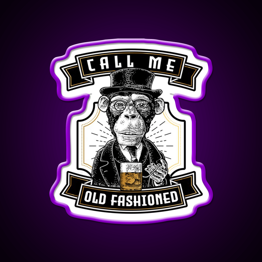 Just Call Me Old Fashioned Whiskey Cocktail Bar Decor Led Neon Sign Rgb Color - Shineneon