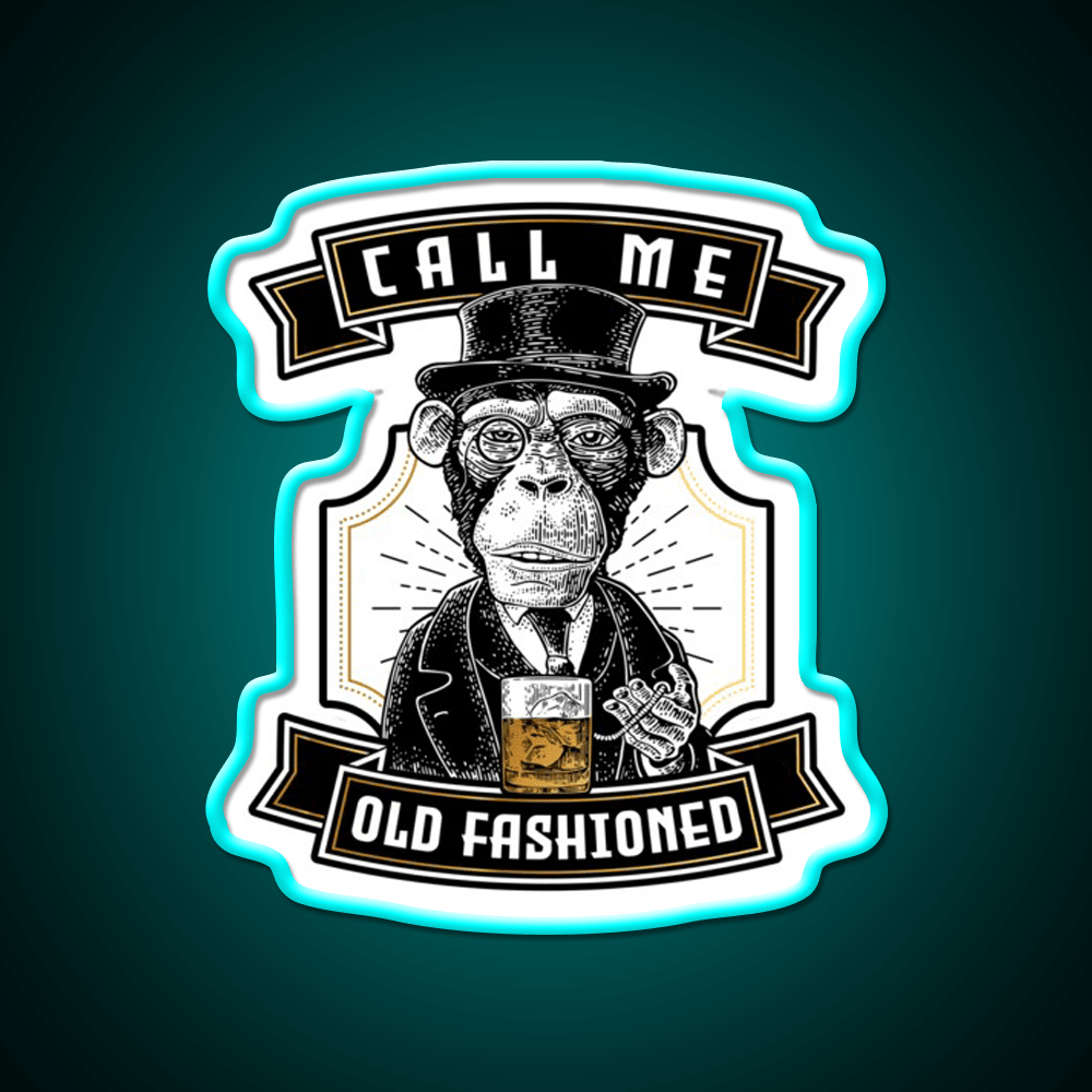 Just Call Me Old Fashioned Whiskey Cocktail Bar Decor Led Neon Sign Rgb Color - Shineneon