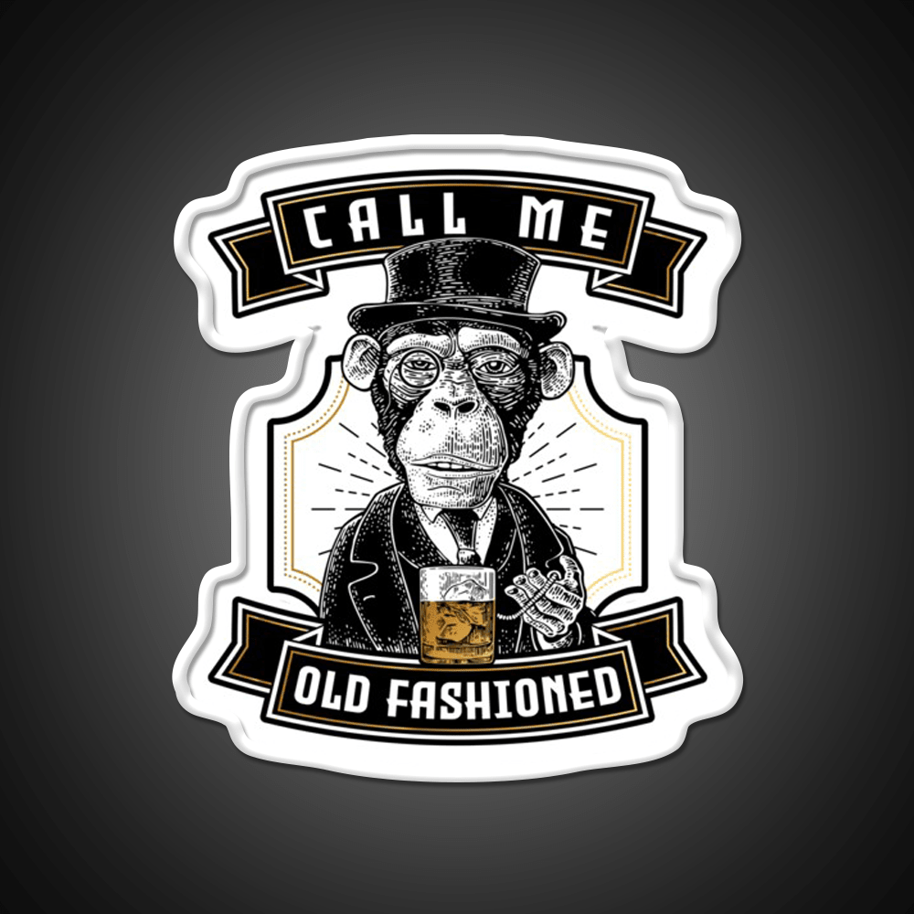 Just Call Me Old Fashioned Whiskey Cocktail Bar Decor Led Neon Sign Rgb Color - Shineneon