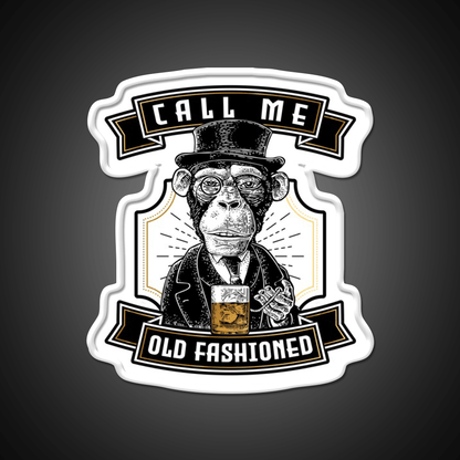 Just Call Me Old Fashioned Whiskey Cocktail Bar Decor Led Neon Sign Rgb Color - Shineneon