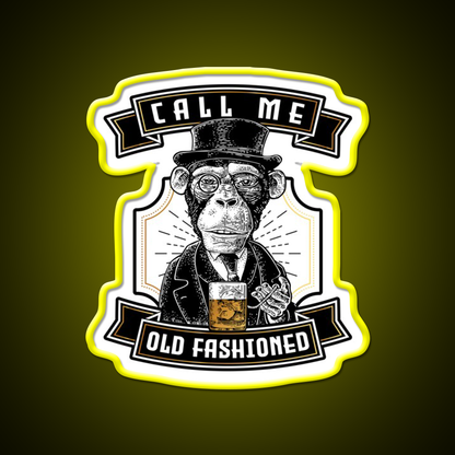 Just Call Me Old Fashioned Whiskey Cocktail Bar Decor Led Neon Sign Rgb Color - LED neon sign view 7