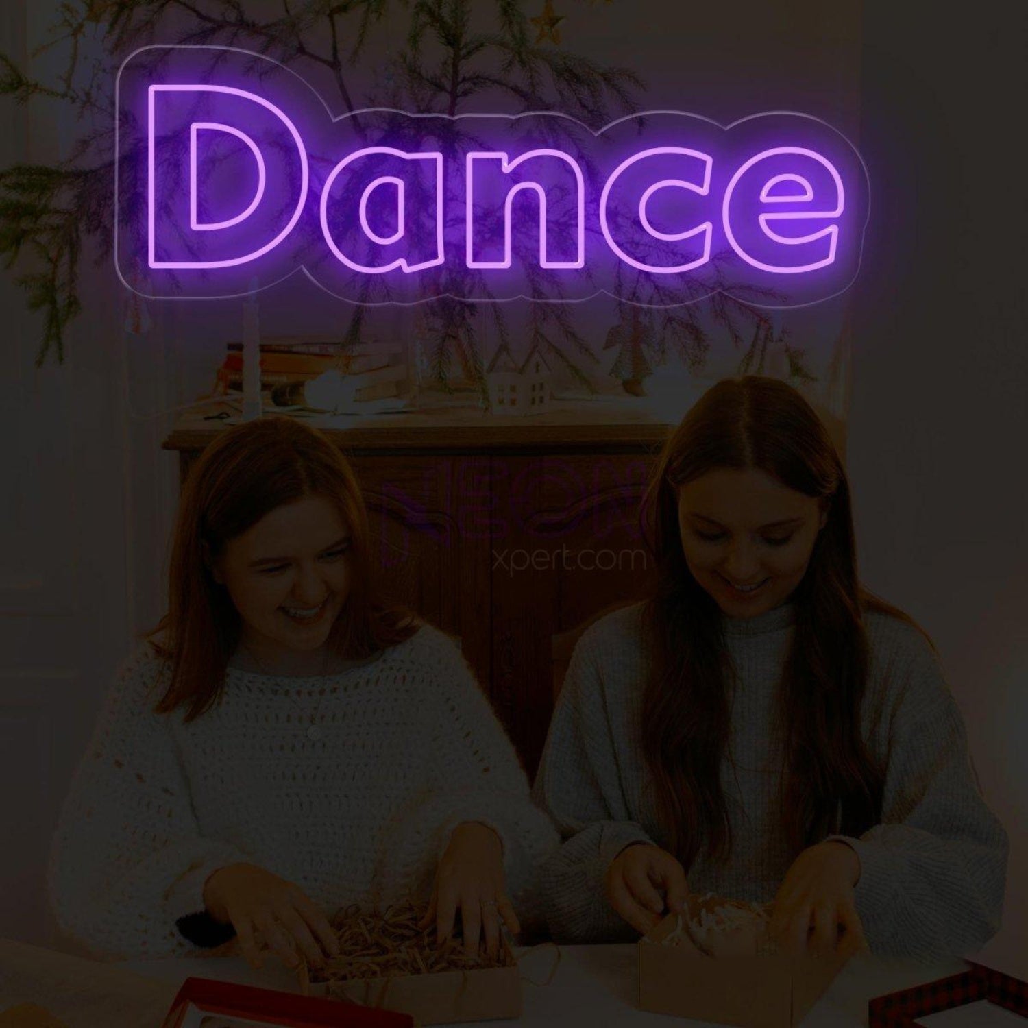 Just Dance Pink White Led Neon Sign Vibrant Party Dance Bar Decor | Shineneon