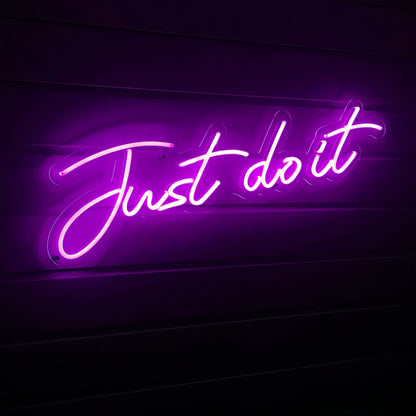 Just Do It Neon Sign Empower Your With Motivation And Action | Shineneon