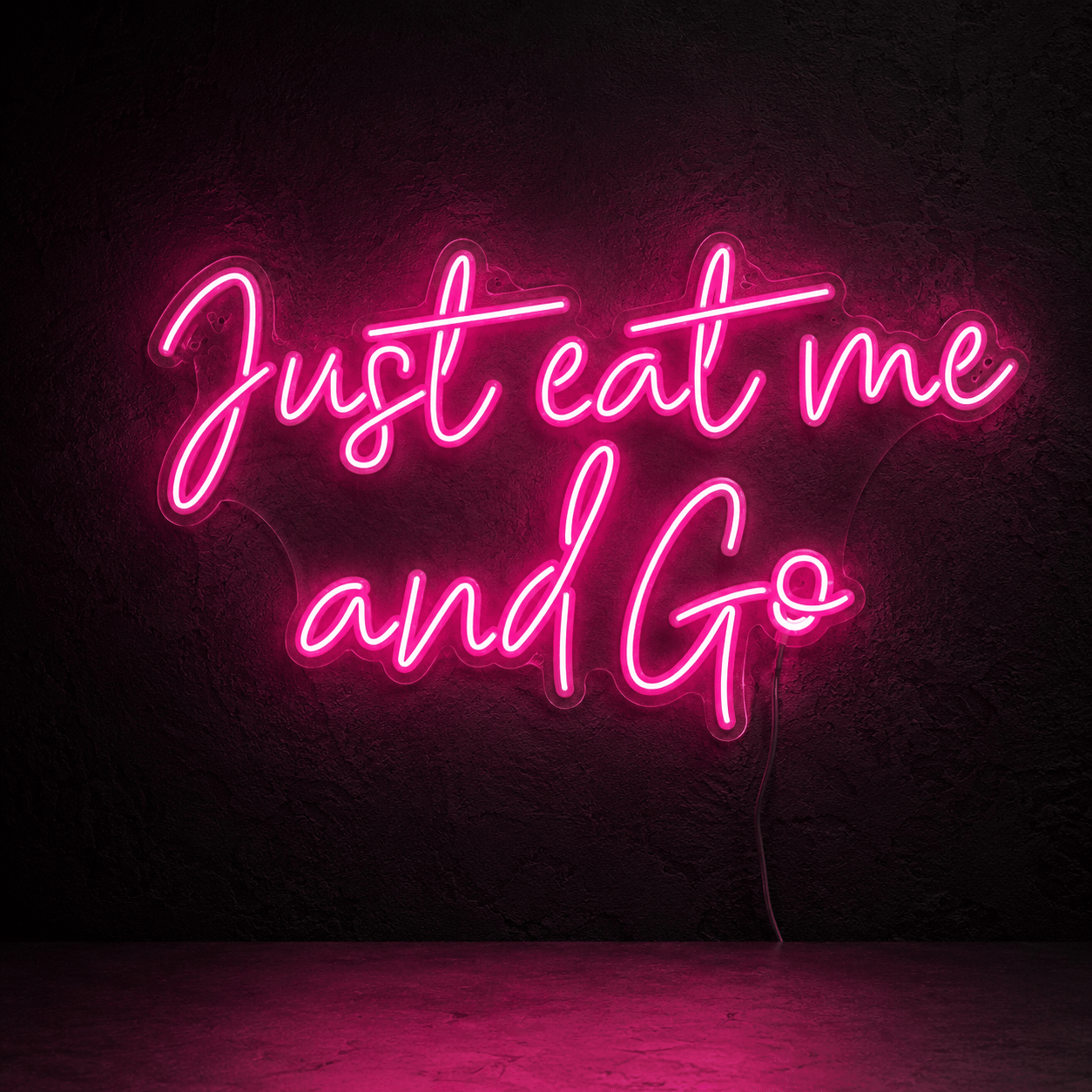 Just Eat Me And Go Wall Decor LED Neon Sign - Shineneon