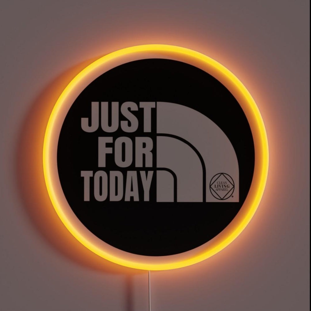 Just For Today Narcotics Na Gift Rgb Led Neon Sign