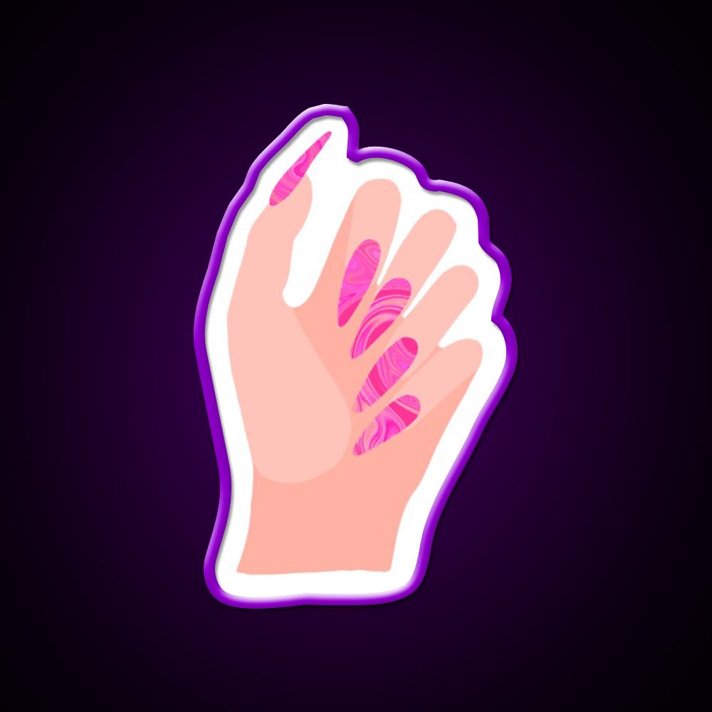 Just Got My Nails Did Nail Salon Led Neon Sign Rgb Color - Shineneon