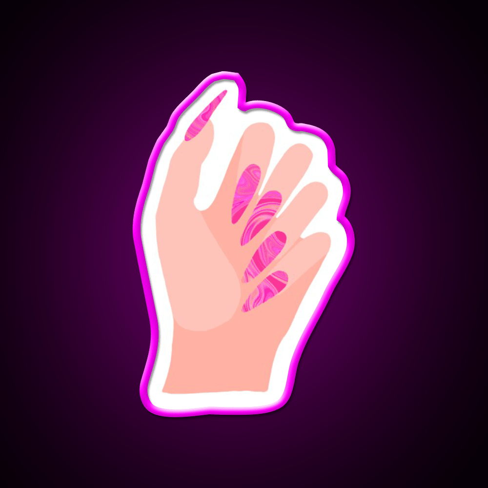 Just Got My Nails Did Nail Salon Led Neon Sign Rgb Color - Shineneon