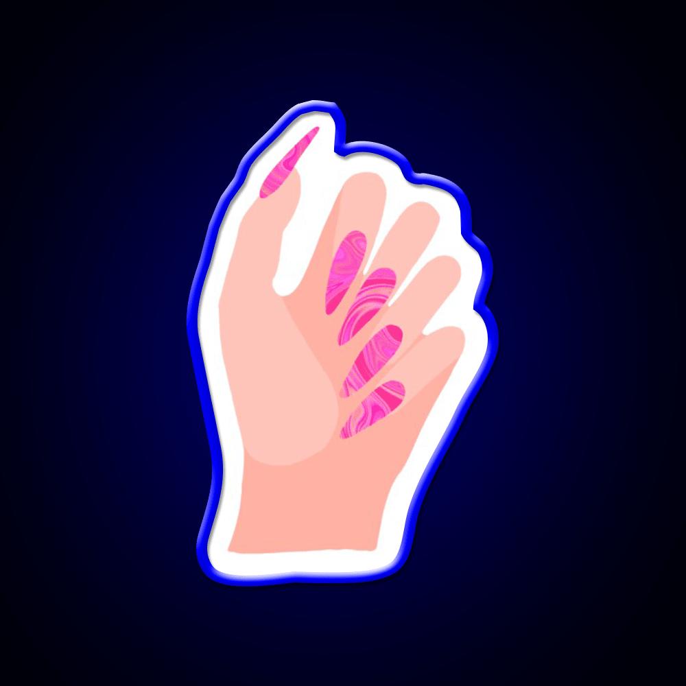 Just Got My Nails Did Nail Salon Led Neon Sign Rgb Color - Shineneon