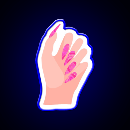 Just Got My Nails Did Nail Salon Led Neon Sign Rgb Color - Shineneon