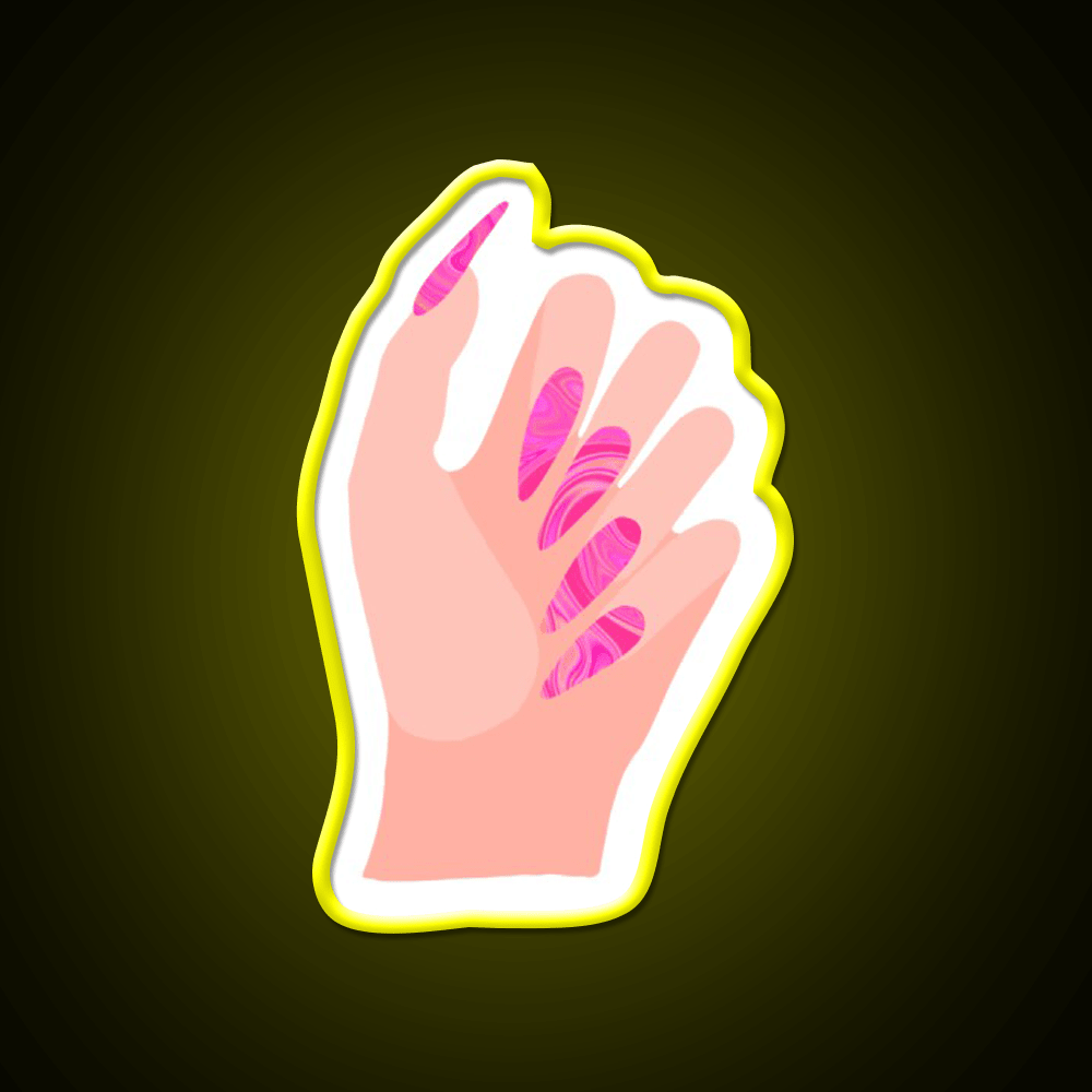 Just Got My Nails Did Nail Salon Led Neon Sign Rgb Color - Shineneon