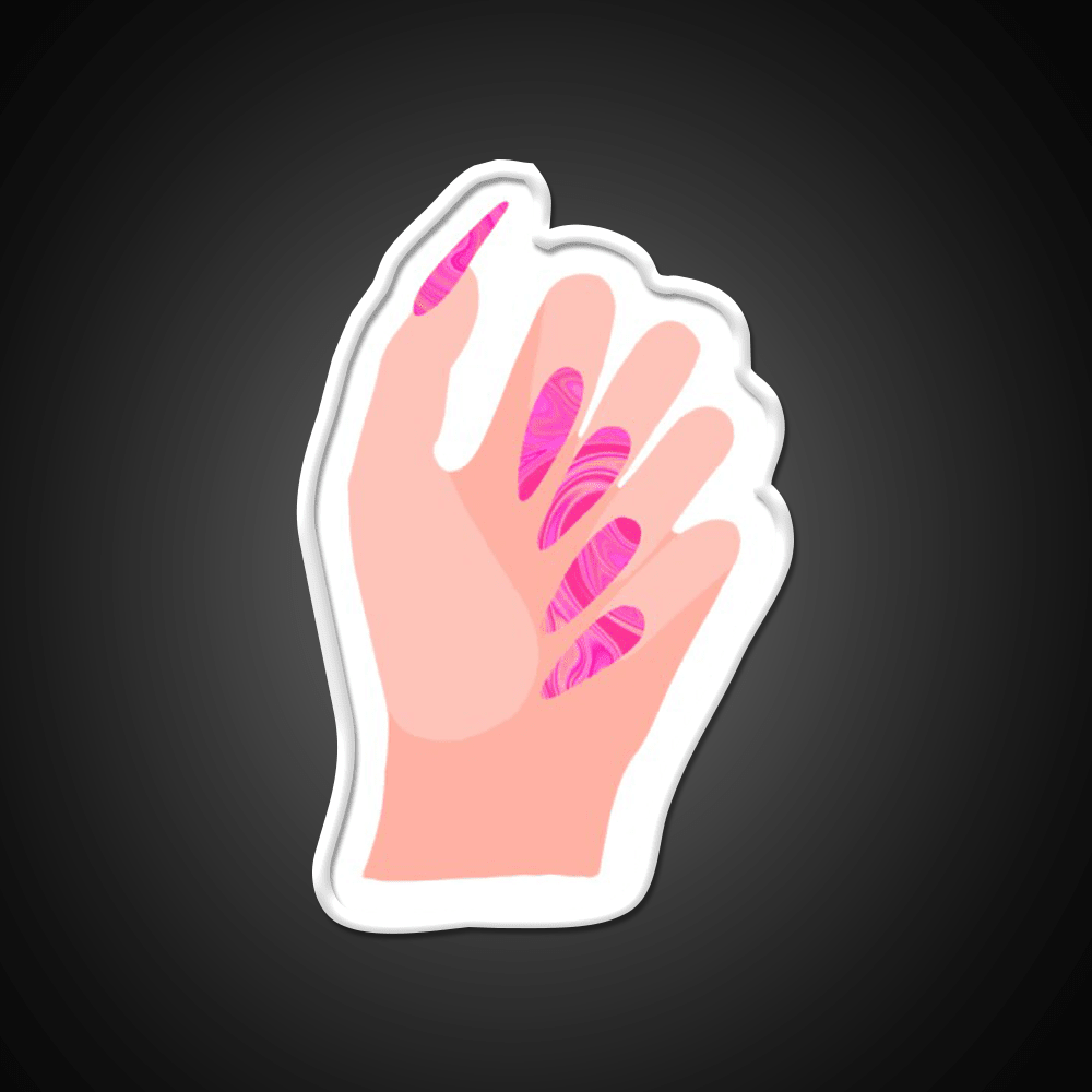 Just Got My Nails Did Nail Salon Led Neon Sign Rgb Color - Shineneon