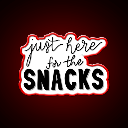 Just Here For The Snacks Snack Food Led Neon Sign Rgb Color - Shineneon