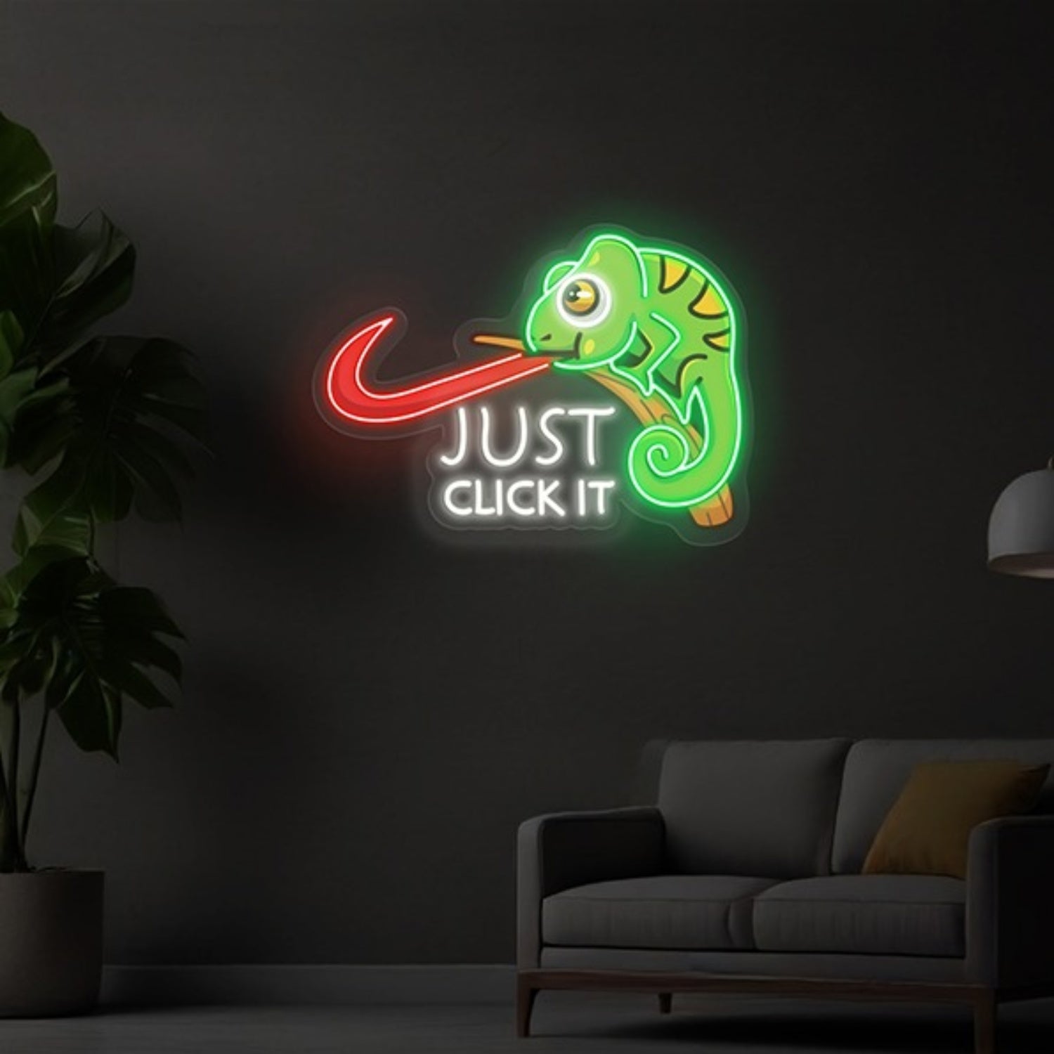 Just Lick It Uv Print Led Neon Sign Wall Art Decor | Shineneon