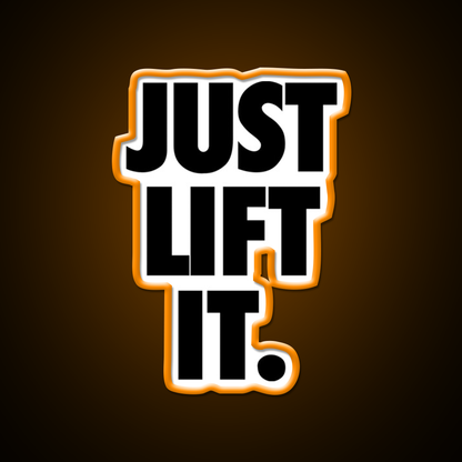 Just Lift It Black Gym Fitness Led Neon Sign Rgb Color