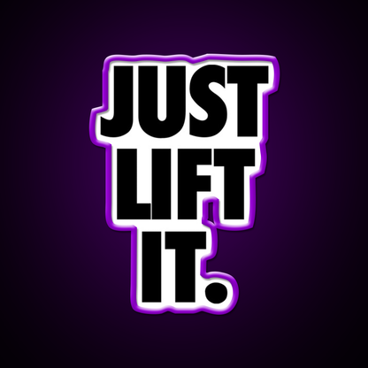 Just Lift It Black Gym Fitness Led Neon Sign Rgb Color