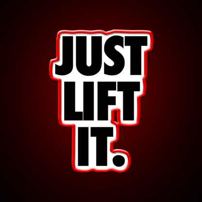 Just Lift It Black Gym Fitness Led Neon Sign Rgb Color