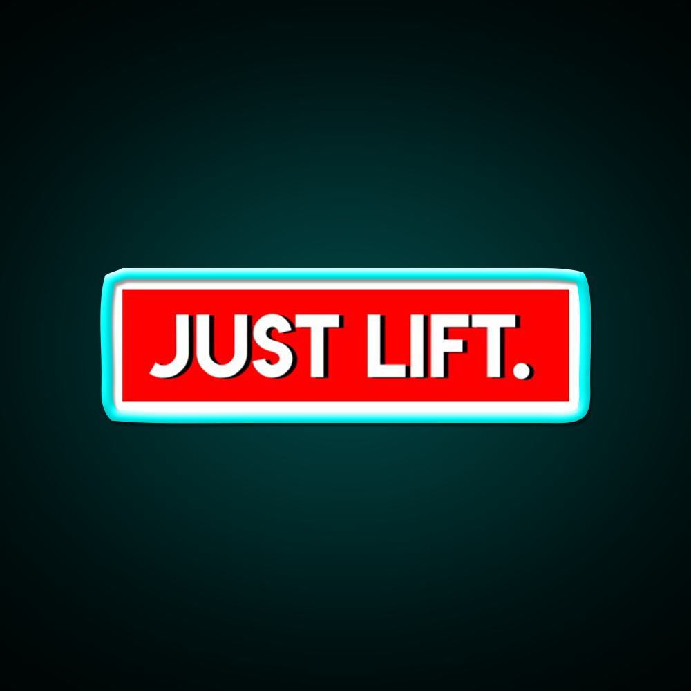 Just Lift Powerlifting Gym Fitness Led Neon Sign Rgb Color