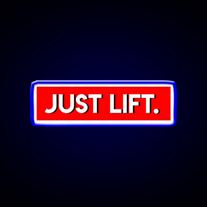 Just Lift Powerlifting Gym Fitness Led Neon Sign Rgb Color