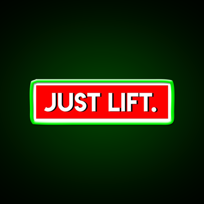 Just Lift Powerlifting Gym Fitness Led Neon Sign Rgb Color