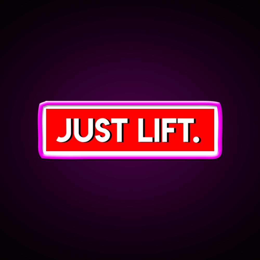 Just Lift Powerlifting Gym Fitness Led Neon Sign Rgb Color
