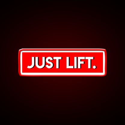 Just Lift Powerlifting Gym Fitness Led Neon Sign Rgb Color