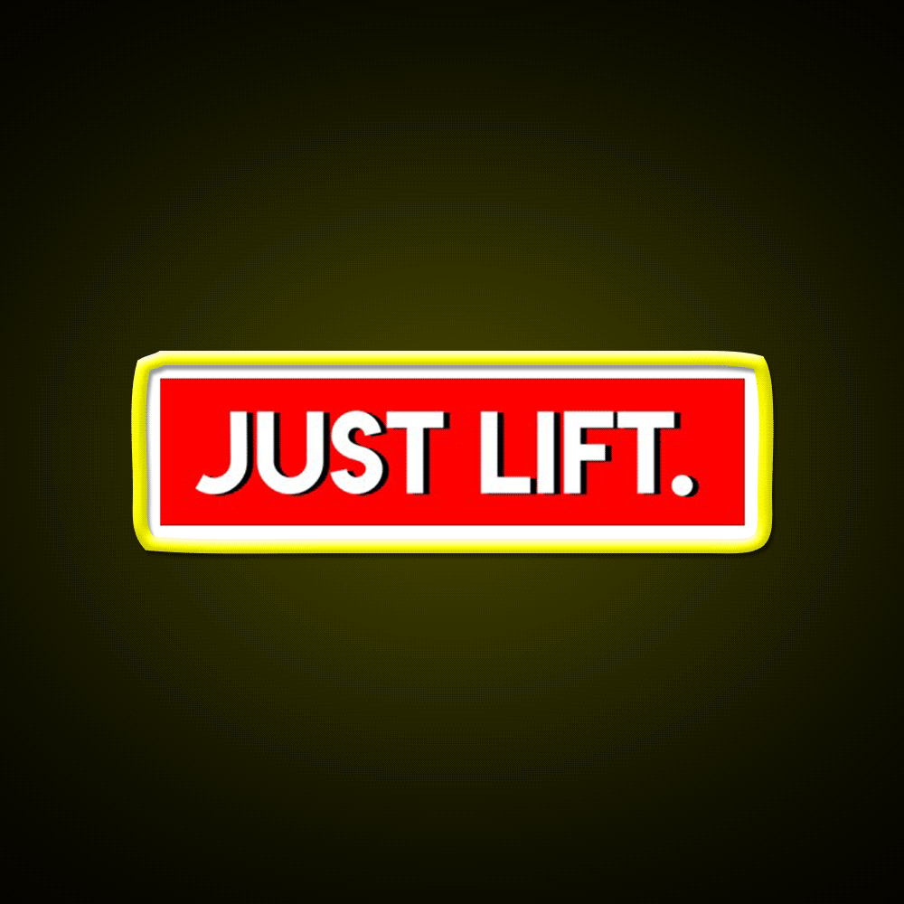 Just Lift Powerlifting Gym Fitness Led Neon Sign Rgb Color