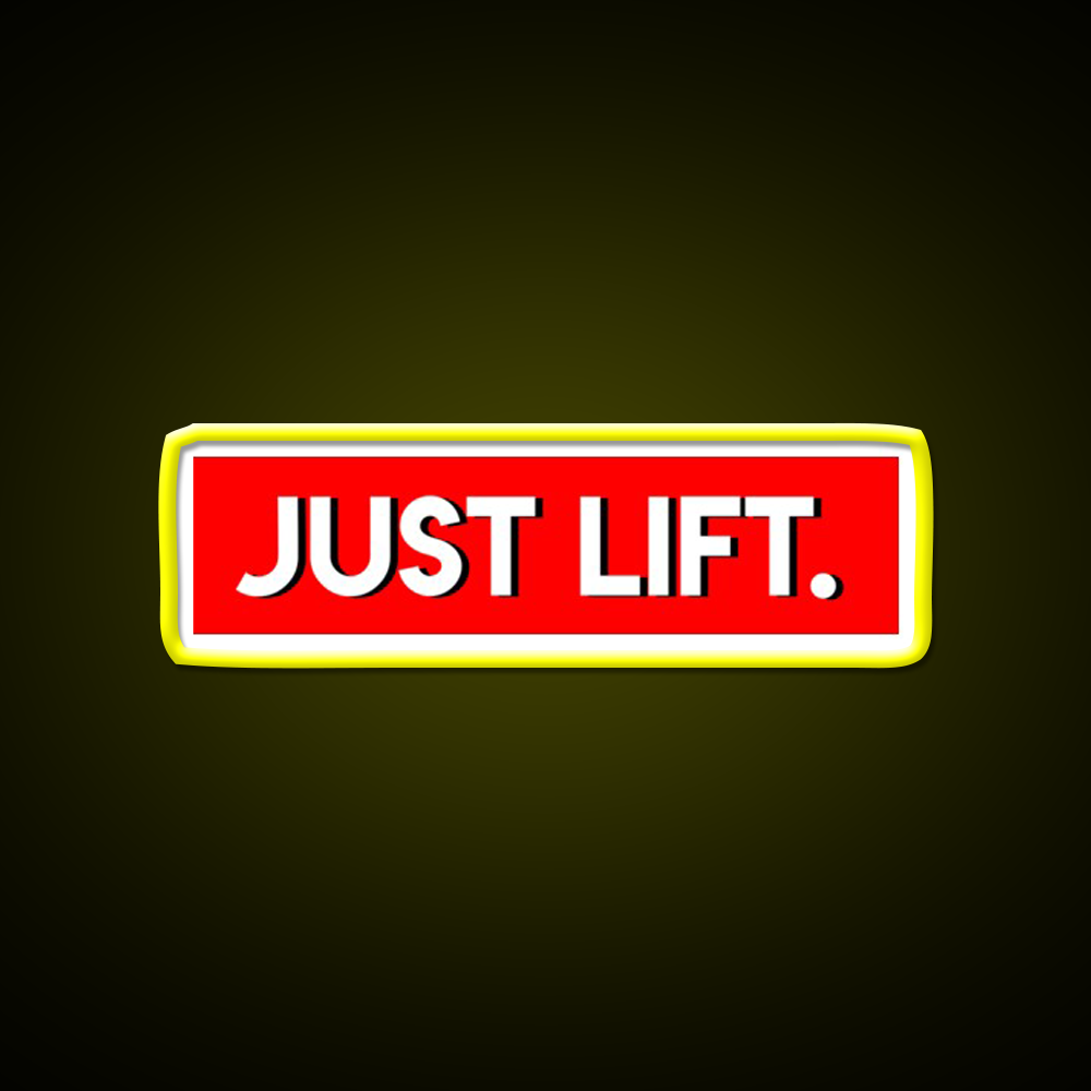 Just Lift Powerlifting Gym Fitness Led Neon Sign Rgb Color