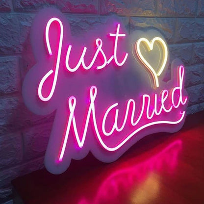 Just Married Led Neon Light Sign | Shineneon