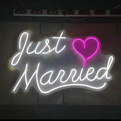 Just Married Led Neon Light Sign | Shineneon