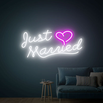 Just Married Led Neon Sign For Romantic Celebrations | Shineneon