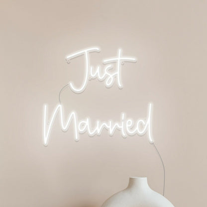 Just Married Led Neon Sign Wall Art | Shineneon