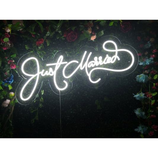 Just Married Led Sign Business Neon Sign Wall Decor