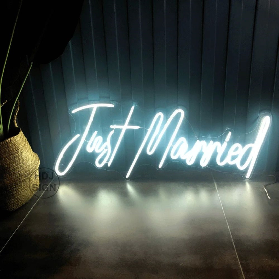 Just Married Led Sign Business Neon Signs Wall Art