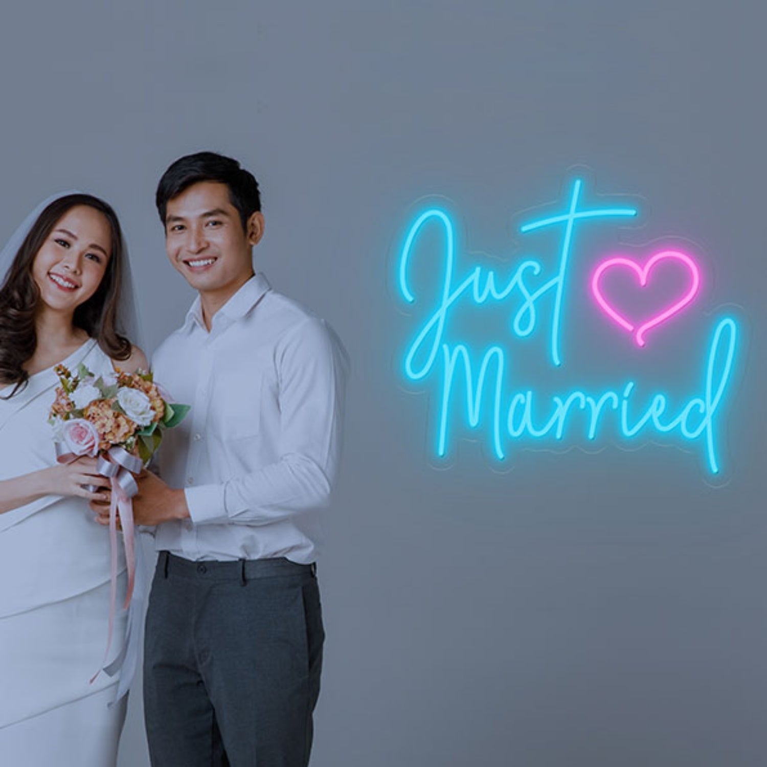 Just Married Neon Sign Wall Art Decor | Shineneon