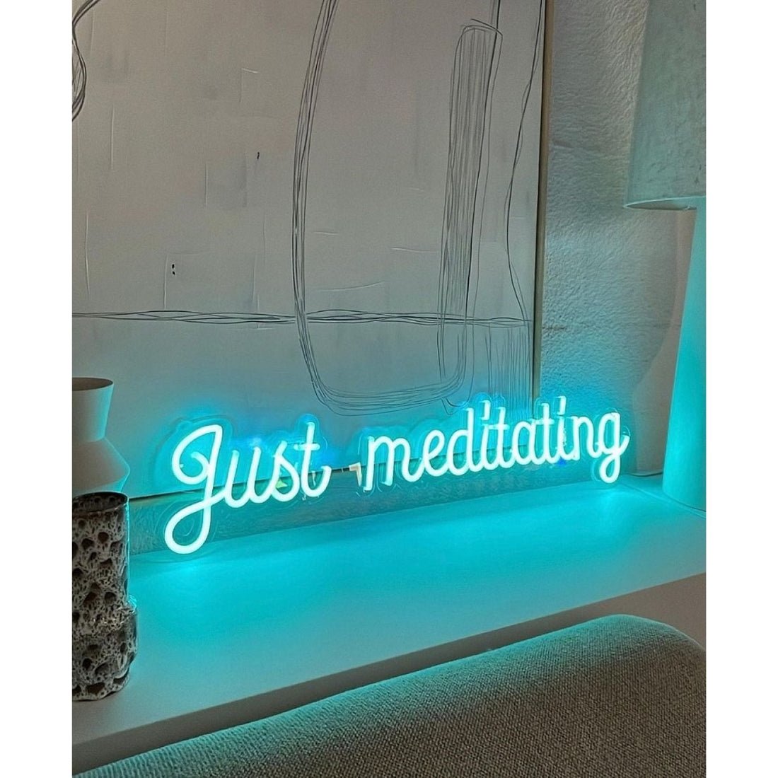Just Meditating Led Sign Business Neon Sign - Shineneon