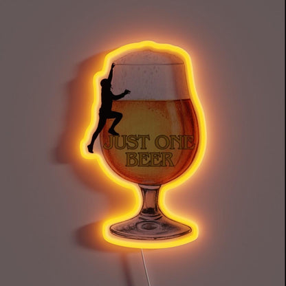 Just One Beer Rgb Led Neon Sign - Custom LED neon sign front view