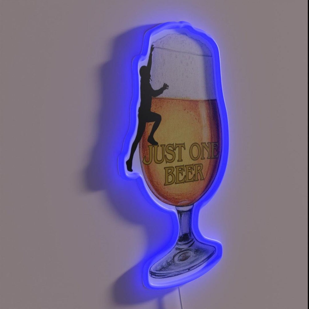 Just One Beer Rgb Led Neon Sign - LED neon sign close-up detail