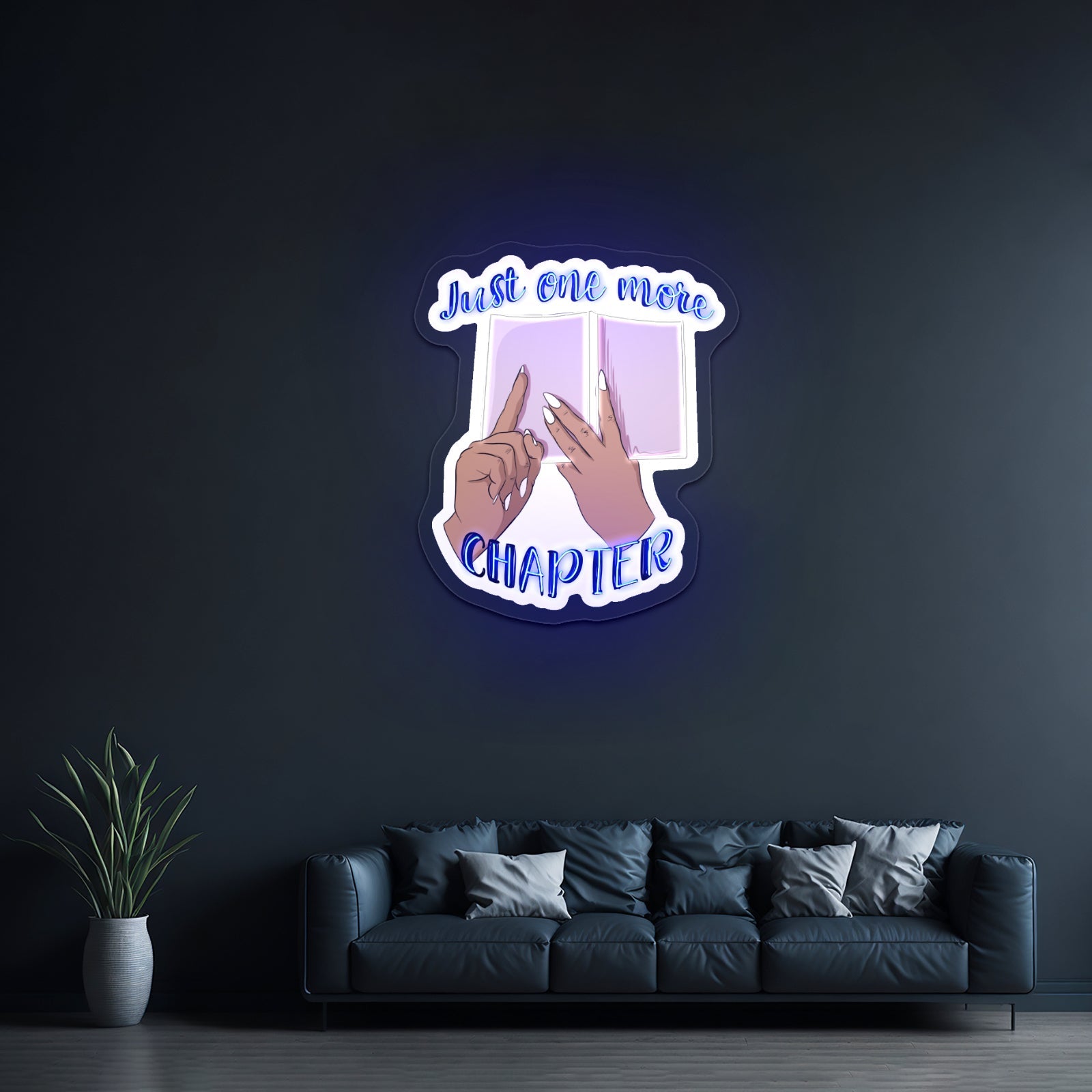 Just One More Chapter Artwork Aesthetic Neon Signs - Shineneon